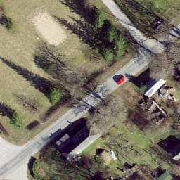 Sand Volleyball Court — aerial view