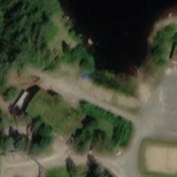 Sand Volleyball Court — aerial view