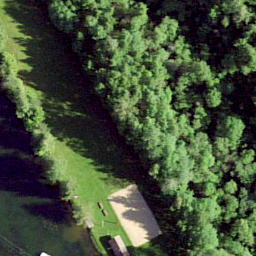 Sand Volleyball Court — aerial view