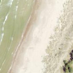 Sand Volleyball Court — aerial view