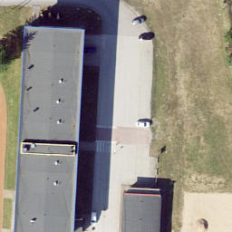 Sand Volleyball Court — aerial view