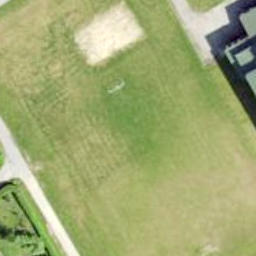 Sand Volleyball Court — aerial view