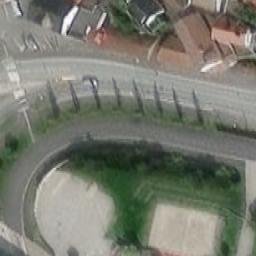 Sand Volleyball Court — aerial view