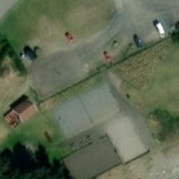 Sand Volleyball Court — aerial view