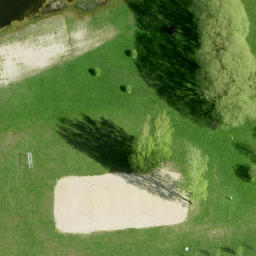 Sand Volleyball Court — aerial view
