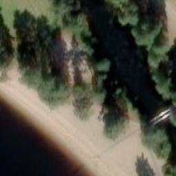 Sand Volleyball Court — aerial view