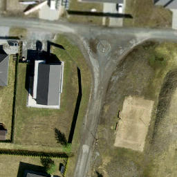 Sand Volleyball Court — aerial view
