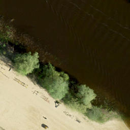 Sand Volleyball Court — aerial view