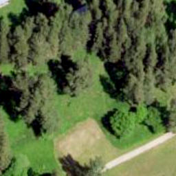 Sand Volleyball Court — aerial view