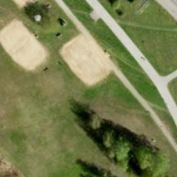 Sand Volleyball Court — aerial view