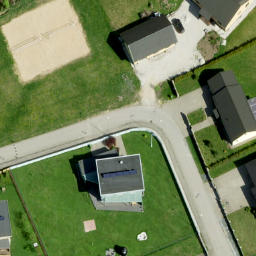 Sand Volleyball Court — aerial view