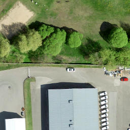 Volleyball Court — aerial view