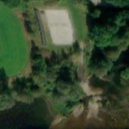 Sand Volleyball Court — aerial view