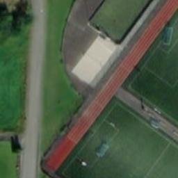 Sand Volleyball Court — aerial view