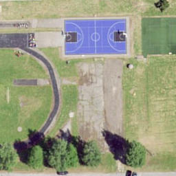 Volleyball Court — aerial view