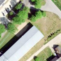 Sand Volleyball Court — aerial view
