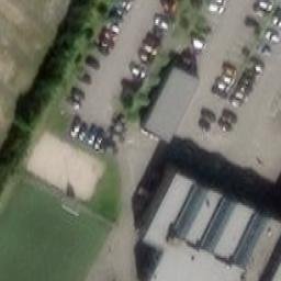 Sand Volleyball Court — aerial view