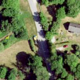 Grass Volleyball Court — aerial view