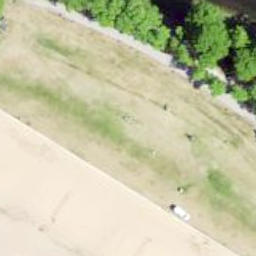 Sand Volleyball Court — aerial view
