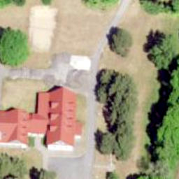Sand Volleyball Court — aerial view