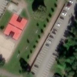 Sand Volleyball Court — aerial view