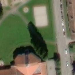 Sand Volleyball Court — aerial view