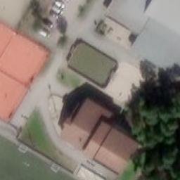 Sand Volleyball Court — aerial view