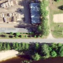 Sand Volleyball Court — aerial view