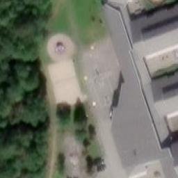 Sand Volleyball Court — aerial view