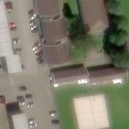 Sand Volleyball Court — aerial view