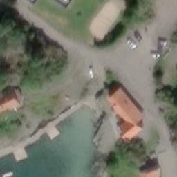 Sand Volleyball Court — aerial view