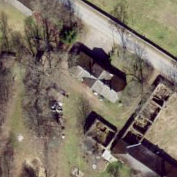 Sand Volleyball Court — aerial view