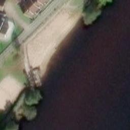 Sand Volleyball Court — aerial view