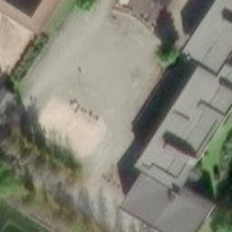 Sand Volleyball Court — aerial view