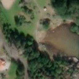 Sand Volleyball Court — aerial view