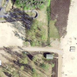 Sand Volleyball Court — aerial view