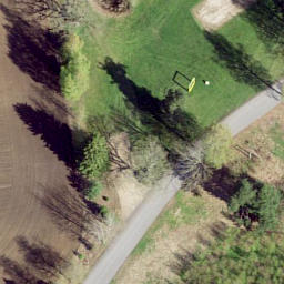 Sand Volleyball Court — aerial view