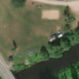 Sand Volleyball Court — aerial view