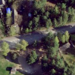 Sand Volleyball Court — aerial view