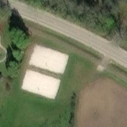 Sand Volleyball Court — aerial view