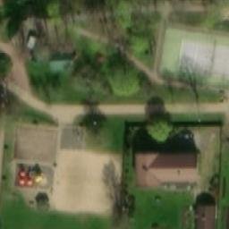 Sand Volleyball Court — aerial view