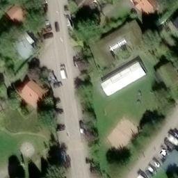 Sand Volleyball Court — aerial view