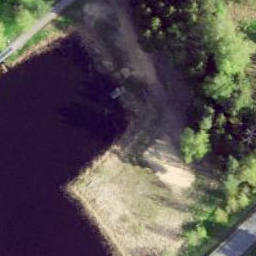 Sand Volleyball Court — aerial view