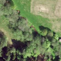 Sand Volleyball Court — aerial view