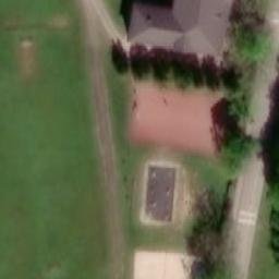 Sand Volleyball Court — aerial view