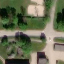 Sand Volleyball Court — aerial view