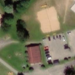Sand Volleyball Court — aerial view