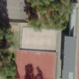 Sand Volleyball Court — aerial view