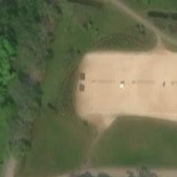 Sand Volleyball Court — aerial view