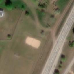 Sand Volleyball Court — aerial view